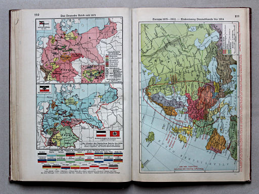 Putzgers Historischer Schul-Atlas, Große Ausgabe, 1934
110. Das Deutsche Reich seit 1871