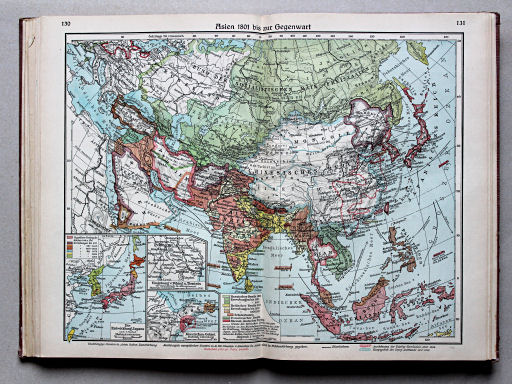 Putzgers Historischer Schul-Atlas, Große Ausgabe, 1934
130.131. Asien 1801 bis zur Gegenwart