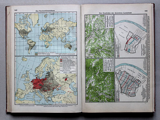 Putzgers Historischer Schul-Atlas, Große Ausgabe, 1934
140. Das Auslandsdeutschtum