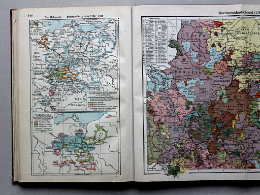 Putzgers Historischer Schul-Atlas, Große Ausgabe, 1934
144. Die Askanier – Brandenburg von 1134-1415