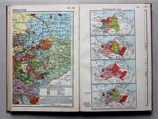 Putzgers Historischer Schul-Atlas, Große Ausgabe, 1934
151. Mecklenburgische Lande