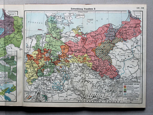Putzgers Historischer Schul-Atlas, Große Ausgabe, 1934
149.150. Entwicklung Preußens II