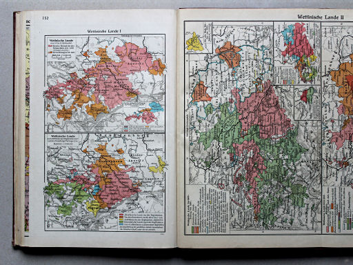 Putzgers Historischer Schul-Atlas, Große Ausgabe, 1934
152. Wettinische Lande I