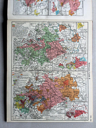 Putzgers Historischer Schul-Atlas, Große Ausgabe, 1934
153.154. Wettinische Lande II