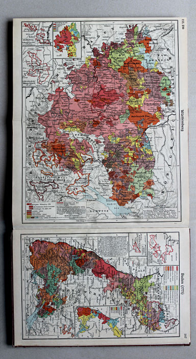 Putzgers Historischer Schul-Atlas, Große Ausgabe, 1934
155.156. Württemberg