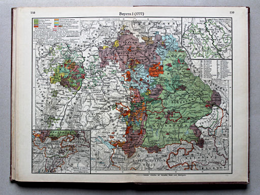 Putzgers Historischer Schul-Atlas, Große Ausgabe, 1934
158.159. Bayern I (1777)