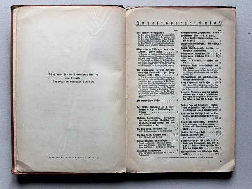 Putzgers Historischer Schul-Atlas, Große Ausgabe, 1937
Inhoudsopgave 1 / Table of contents 1