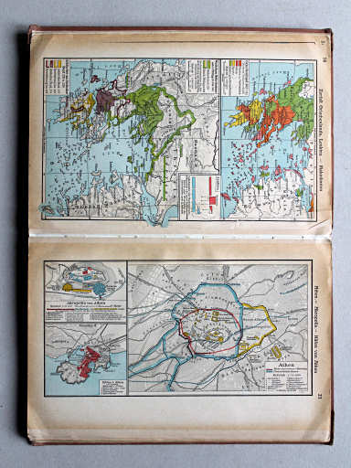 Putzgers Historischer Schul-Atlas, Große Ausgabe, 1937
21. Athen – Akropolis – Häfen von Athen