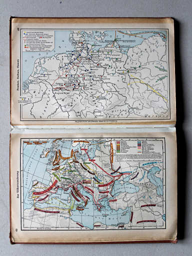 Putzgers Historischer Schul-Atlas, Große Ausgabe, 1937
49. Franken, Sachsen, Slawen
46. Zur Völkerwanderung
