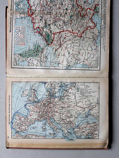 Putzgers Historischer Schul-Atlas, Große Ausgabe, 1937
76. Mittelalterliche Handelswege in Europa