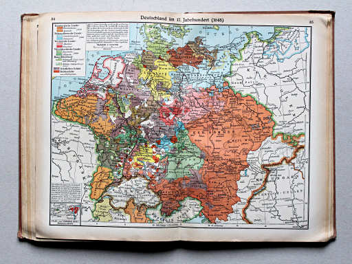 Putzgers Historischer Schul-Atlas, Große Ausgabe, 1937
84.85. Deutschland im 17. Jahrhundert (1648)