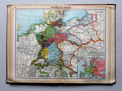 Putzgers Historischer Schul-Atlas, Große Ausgabe, 1937
96.97. Deutschland im Jahre 1812