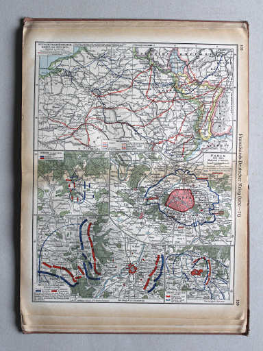 Putzgers Historischer Schul-Atlas, Große Ausgabe, 1937
108.109. Französisch-Deutscher Krieg (1870-1871)