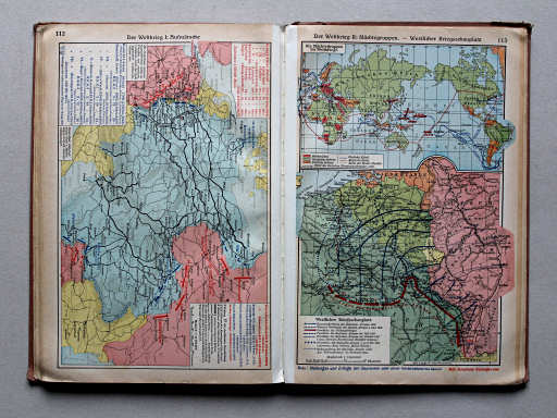 Putzgers Historischer Schul-Atlas, Große Ausgabe, 1937
113. Der Weltkrieg II: Mächtegruppen – Westlicher Kriegsschauplatz
