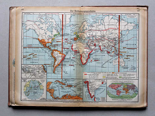 Putzgers Historischer Schul-Atlas, Große Ausgabe, 1937
126.127. Zur Entdeckungsgeschichte