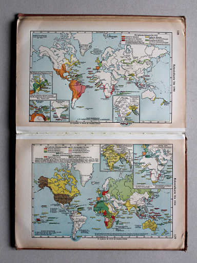 Putzgers Historischer Schul-Atlas, Große Ausgabe, 1937
128. Kolonialkarte bis 1790
129. Kolonialkarte bis 1914