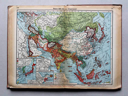 Putzgers Historischer Schul-Atlas, Große Ausgabe, 1937
130.131. Asien 1801 bis zur Gegenwart