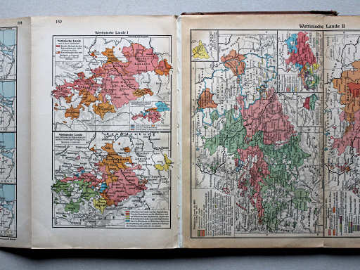 Putzgers Historischer Schul-Atlas, Große Ausgabe, 1937
152. Wettinische Lande I