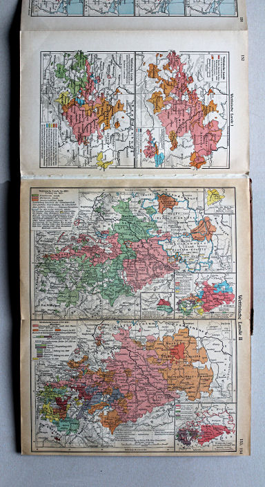 Putzgers Historischer Schul-Atlas, Große Ausgabe, 1937
153.154. Wettinische Lande II