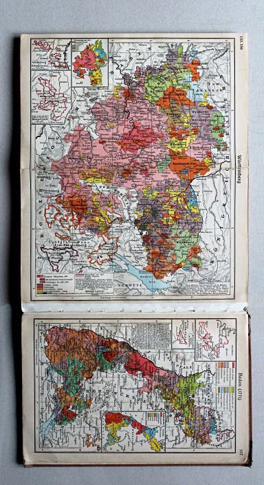 Putzgers Historischer Schul-Atlas, Große Ausgabe, 1937
155.156. Württemberg