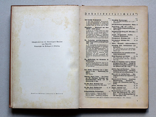 Putzgers Historischer Schul-Atlas, Große Ausgabe, 1942 (60.)
Inhoudsopgave 1 / Table of contents 1