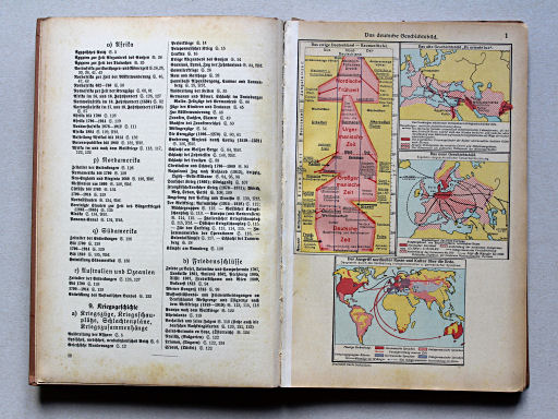 Putzgers Historischer Schul-Atlas, Große Ausgabe, 1942 (60.)
Inhoudsopgave 6 / Table of contents 6