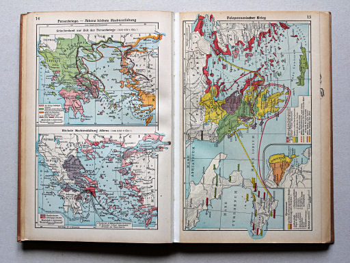 Putzgers Historischer Schul-Atlas, Große Ausgabe, 1942 (60.)
14. Perserkriege – Athens höchste Machtentfaltung