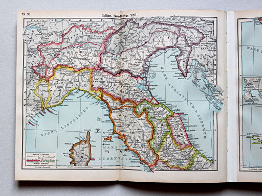 Geschichtskarten aus dem 'Putzger', 1949
29.30. Italien. Nördlicher Teil