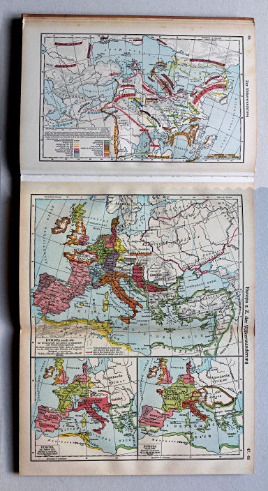 Putzgers Historischer Schul-Atlas, Große Ausgabe, 1942 (60.)
47.48. Europa z. Z. der Völkerwanderung