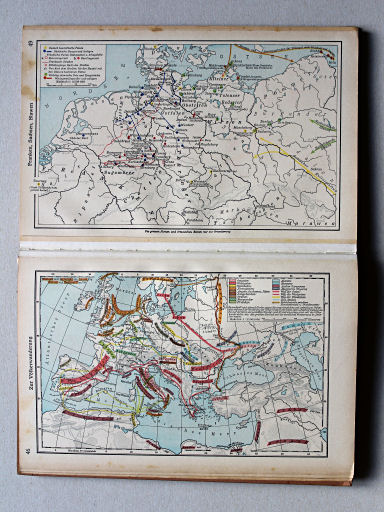 Putzgers Historischer Schul-Atlas, Große Ausgabe, 1942 (60.)
49. Franken, Sachsen, Slawen
46. Zur Völkerwanderung