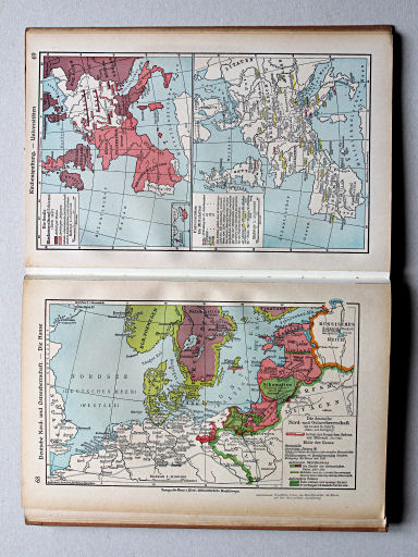Putzgers Historischer Schul-Atlas, Große Ausgabe, 1942 (60.)
68. Deutsche Nord- und Ostseeherrschaft – Die Hanse
