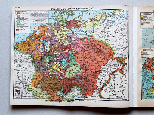 Putzgers Historischer Schul-Atlas, Große Ausgabe, 1942 (60.)
79.80. Deutschland zur Zeit der Reformation (1547)
