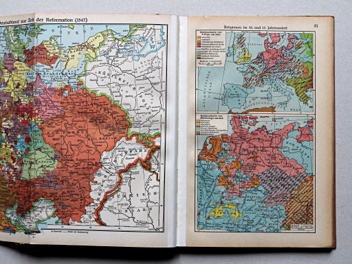 Putzgers Historischer Schul-Atlas, Große Ausgabe, 1942 (60.)
81. Religionen im 16. und 17. Jahrhundert
