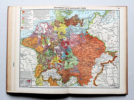 Putzgers Historischer Schul-Atlas, Große Ausgabe, 1942 (60.)
84.85. Deutschland im 17. Jahrhundert (1648)