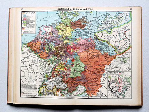 Putzgers Historischer Schul-Atlas, Große Ausgabe, 1942 (60.)
88.89. Deutschland im 18. Jahrhundert (1786)