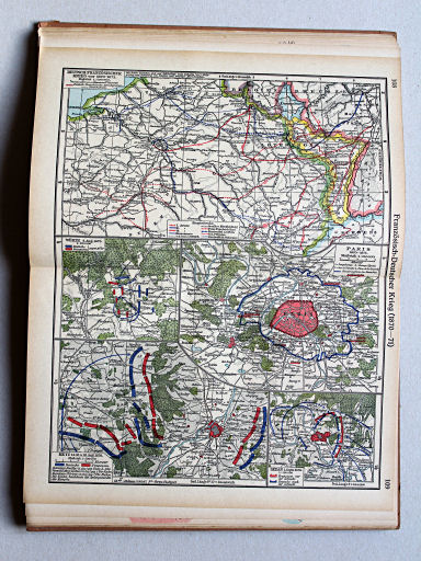 Putzgers Historischer Schul-Atlas, Große Ausgabe, 1942 (60.)
108.109. Französisch-Deutscher Krieg (1870-1871)