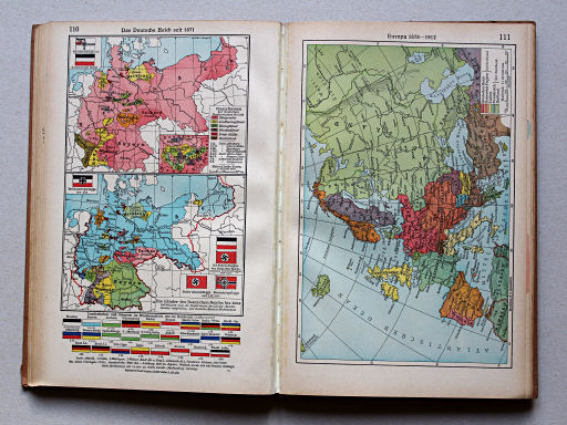 Putzgers Historischer Schul-Atlas, Große Ausgabe, 1942 (60.)
110. Das Deutsche Reich seit 1871