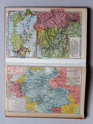 Putzgers Historischer Schul-Atlas, Große Ausgabe, 1942 (60.)
112. Der Weltkrieg I: Aufmärsche