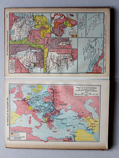 Putzgers Historischer Schul-Atlas, Große Ausgabe, 1942 (60.)
116. Der Weltkrieg IV: Das Kriegsjahr 1916