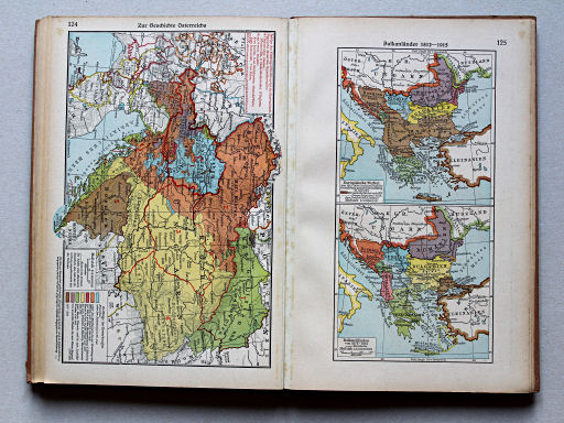 Putzgers Historischer Schul-Atlas, Große Ausgabe, 1942 (60.)
125. Balkanländer 1812-1915