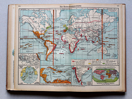 Putzgers Historischer Schul-Atlas, Große Ausgabe, 1942 (60.)
126.127. Zur Entdeckungsgeschichte