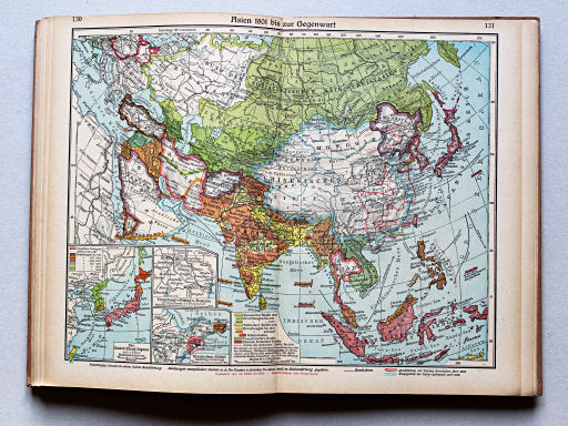 Putzgers Historischer Schul-Atlas, Große Ausgabe, 1942 (60.)
130.131. Asien 1801 bis zur Gegenwart