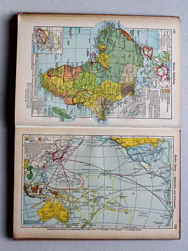 Putzgers Historischer Schul-Atlas, Große Ausgabe, 1942 (60.)
133. Großer Ozean – Australien und Polynesien