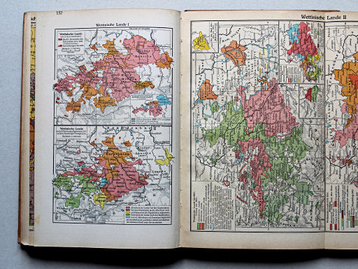 Putzgers Historischer Schul-Atlas, Große Ausgabe, 1942 (60.)
152. Wettinische Lande I