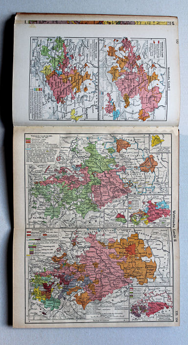 Putzgers Historischer Schul-Atlas, Große Ausgabe, 1942 (60.)
153.154. Wettinische Lande II