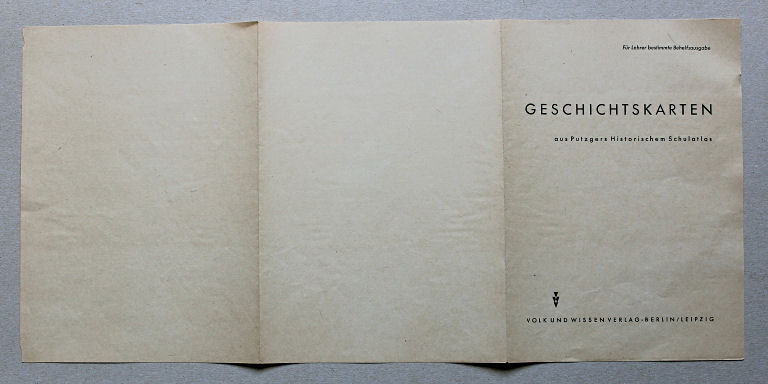 Geschichtskarten aus dem 'Putzger', 1949
Titel / Title