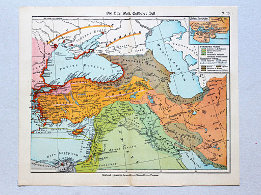 Geschichtskarten aus dem 'Putzger', 1949
9.10. Die Alte Welt. Östlicher Teil
