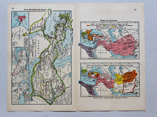 Geschichtskarten aus dem 'Putzger', 1949
23. Reiche der Diadochen