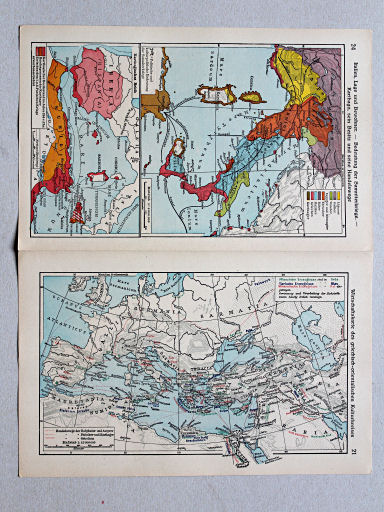 Geschichtskarten aus dem 'Putzger', 1949
21. Wirtschaftskarte des griechisch-orientalischen Kulturkreises