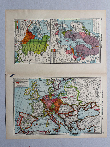 Geschichtskarten aus dem 'Putzger', 1949
89. Europa im 17. und 18. Jahrhundert (1740)